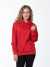 Красная толстовка с капюшоном женская оптом